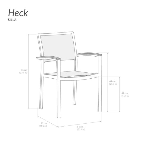Silla Heck - Grafito
