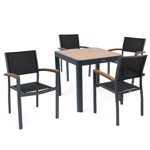 Comedor Geneva para 4 - Grafito