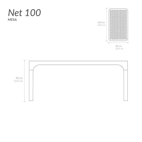 Mesa auxiliar Net 100 - Antracite