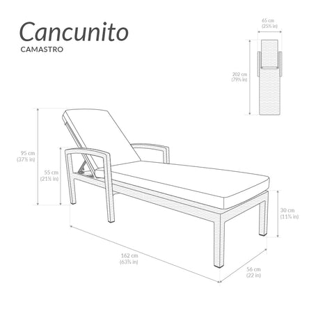 Camastro Cancunito - Café oscuro