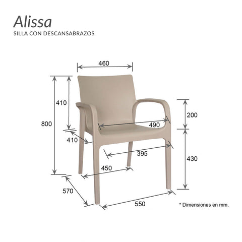 Silla Maui - Turquesa