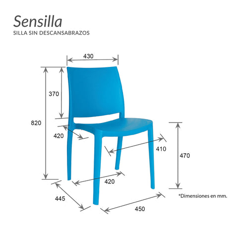 Silla Sensilla - Azul