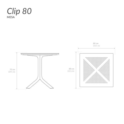 Mesa Clip 80 - Antracite