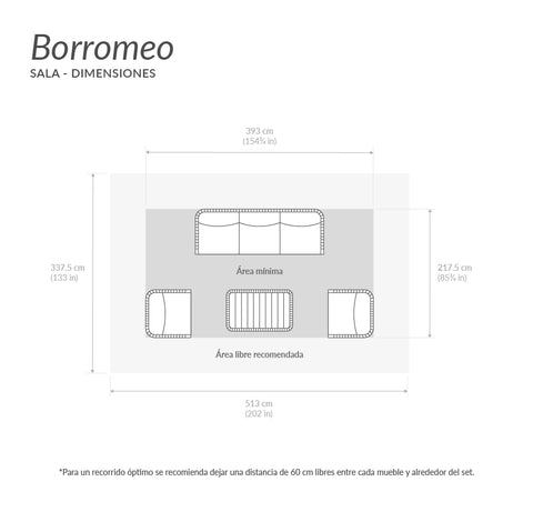 Sala Borromeo - Gris oscuro