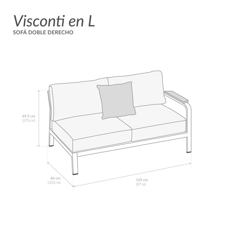 Sala Visconti en L - Crema