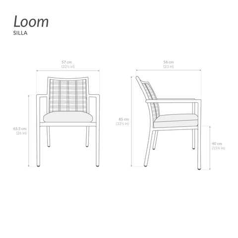 Silla Loom - Gris claro