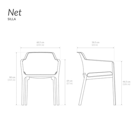 Silla Net - Blanco